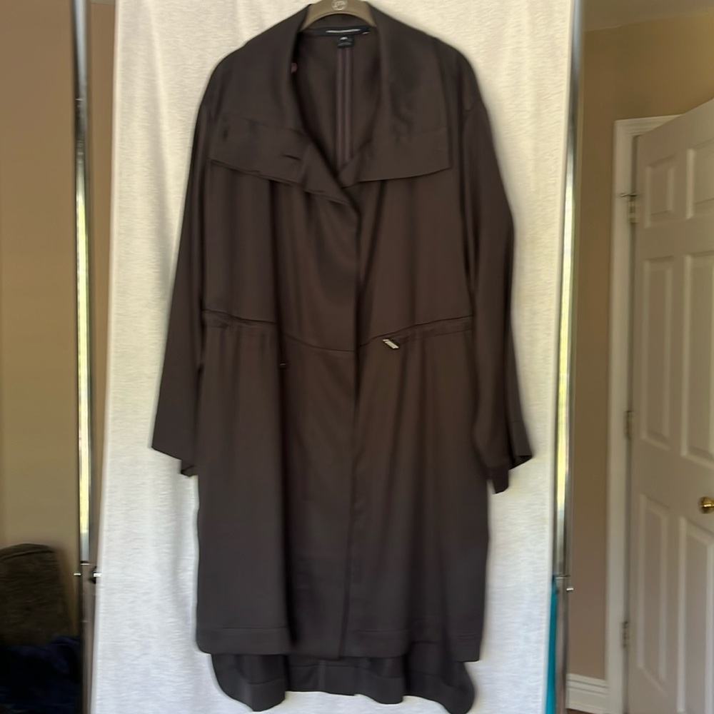French connection light weight parka trench coat
